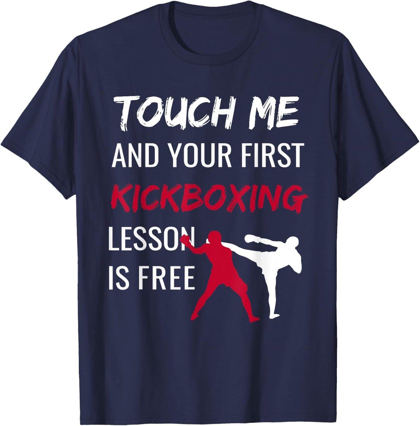 Funny Kickboxing Kick Boxing Sensei T Shirt Gift T-Shirt - T-Shirt | Navy