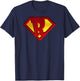 Funny SuperHero Shield Letter R name Gift Shirt T-Shirt - T-Shirt | Navy