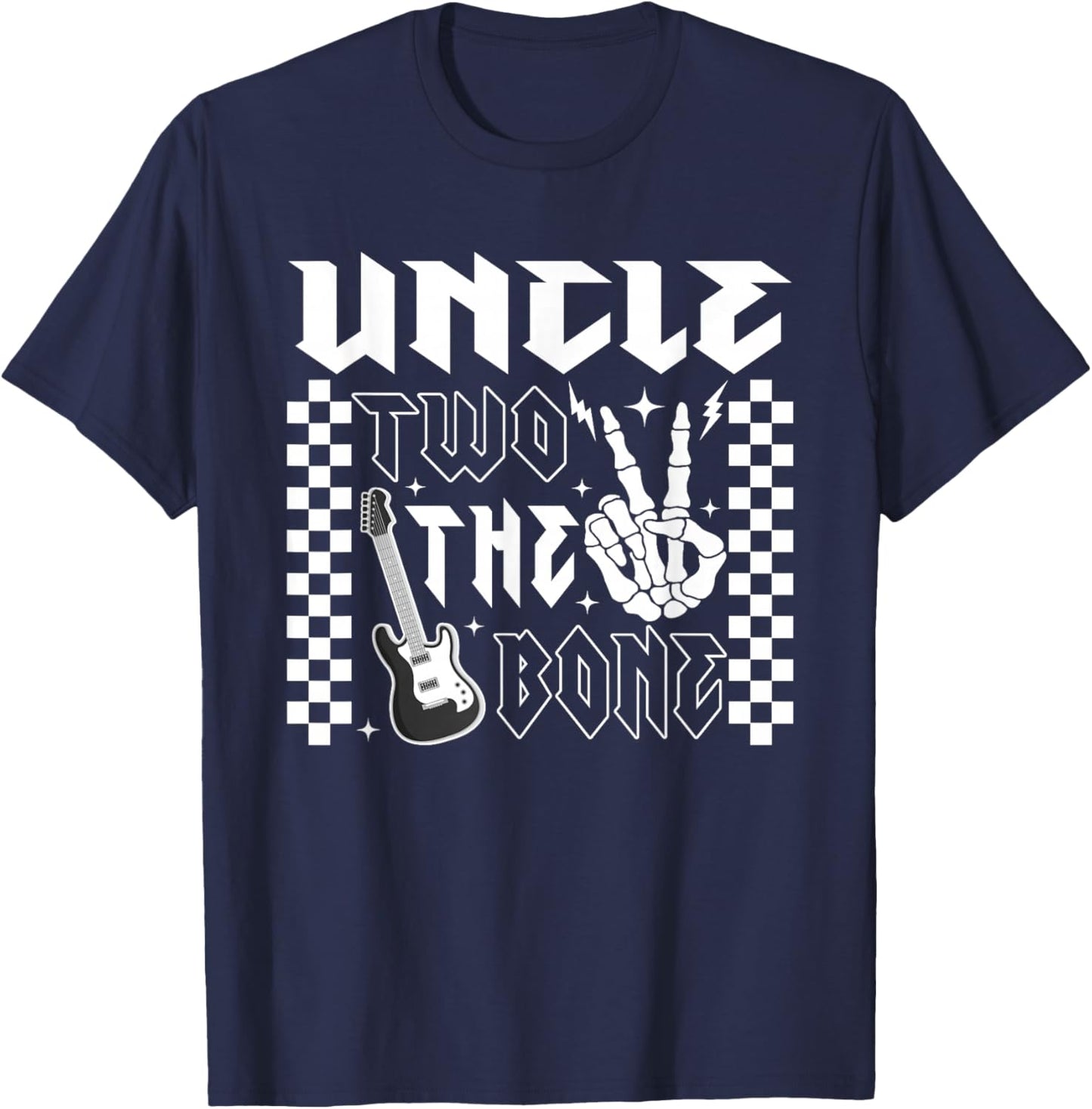 Uncle of The Bad Two the Bone Birthday 2 Years Old T-Shirt - T-Shirt | Navy