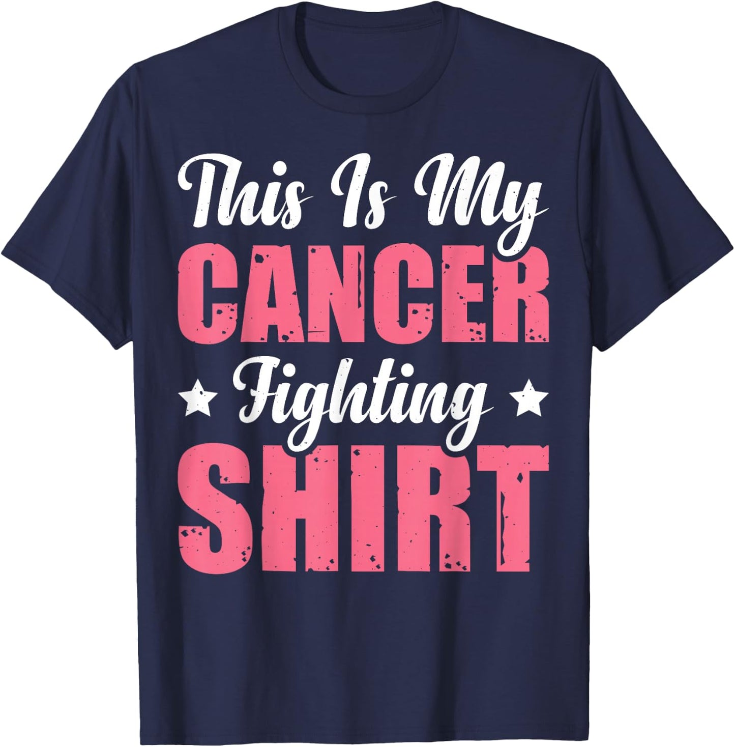 This Is My Cancer Fighting T-Shirt - T-Shirt | Navy