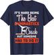 Gymnastics Coach - It's Hard Being The Best T-Shirt - T-Shirt | Navy