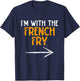 I'm With The French Fry Costume Halloween Couple Matching T-Shirt - T-Shirt | Navy