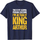 Medieval Literature King Arthur T-Shirt - T-Shirt | Navy