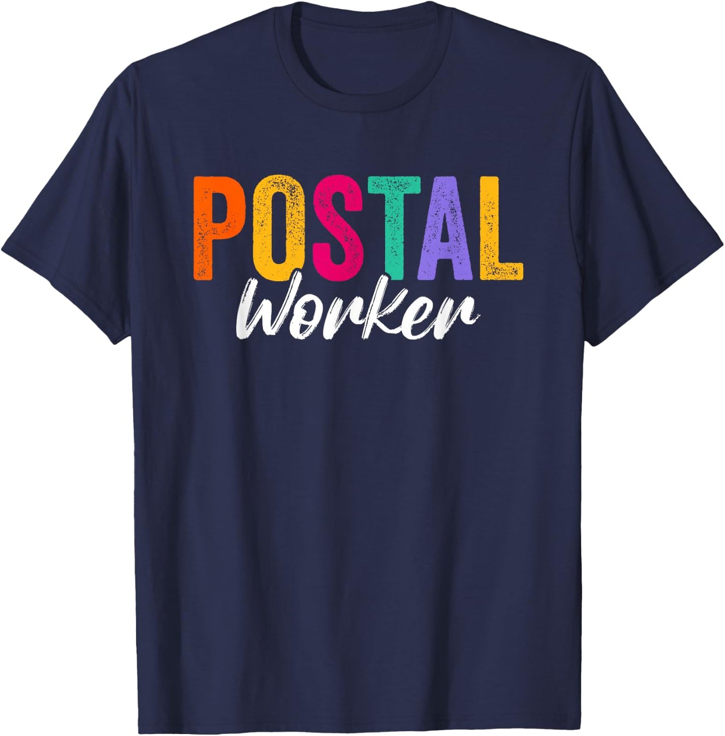 Postal Worker Delivery Service Cool Design Men T-Shirt - T-Shirt | Navy