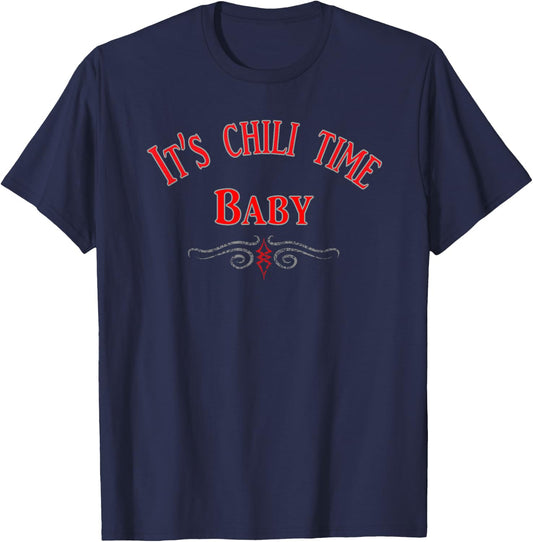 Chili Time Baby Chili Cookoff novelty designs T-Shirt - T-Shirt | Navy