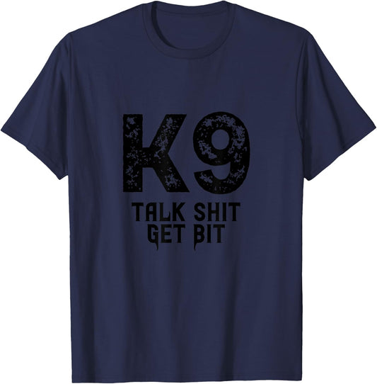 K9 Police Sheriff K-9 Law Enforcement Military LEO T-Shirt - T-Shirt | Navy