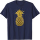 Pineapple Gold Cute Beach Women T-Shirt - T-Shirt | Navy