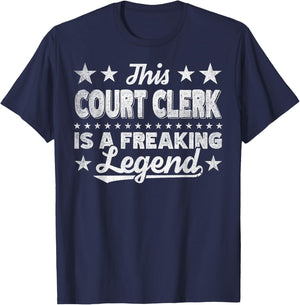 Funny Profession Quote Court Clerk T-Shirt - T-Shirt | Navy