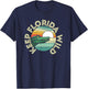 Keep Florida Wild Retro Alligator 80's Style Graphic T-Shirt - T-Shirt | Navy