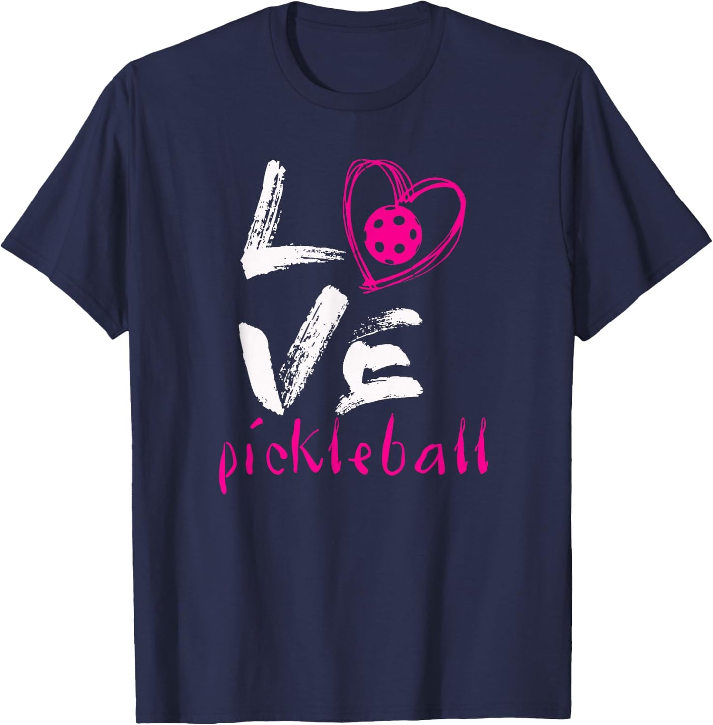 I Love Pickleball Funny Pickleball for T-Shirt - T-Shirt | Navy