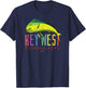 JCombs: Key West, Florida Keys, Dolphin Fish T-Shirt - T-Shirt | Navy