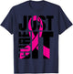 Just Cure It Breast Cancer Awareness Shirts Ribbon Shirt T-Shirt - T-Shirt | Navy
