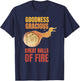 Great Balls of Fire funny flaming meteor comet asteroid T-Shirt - T-Shirt | Navy