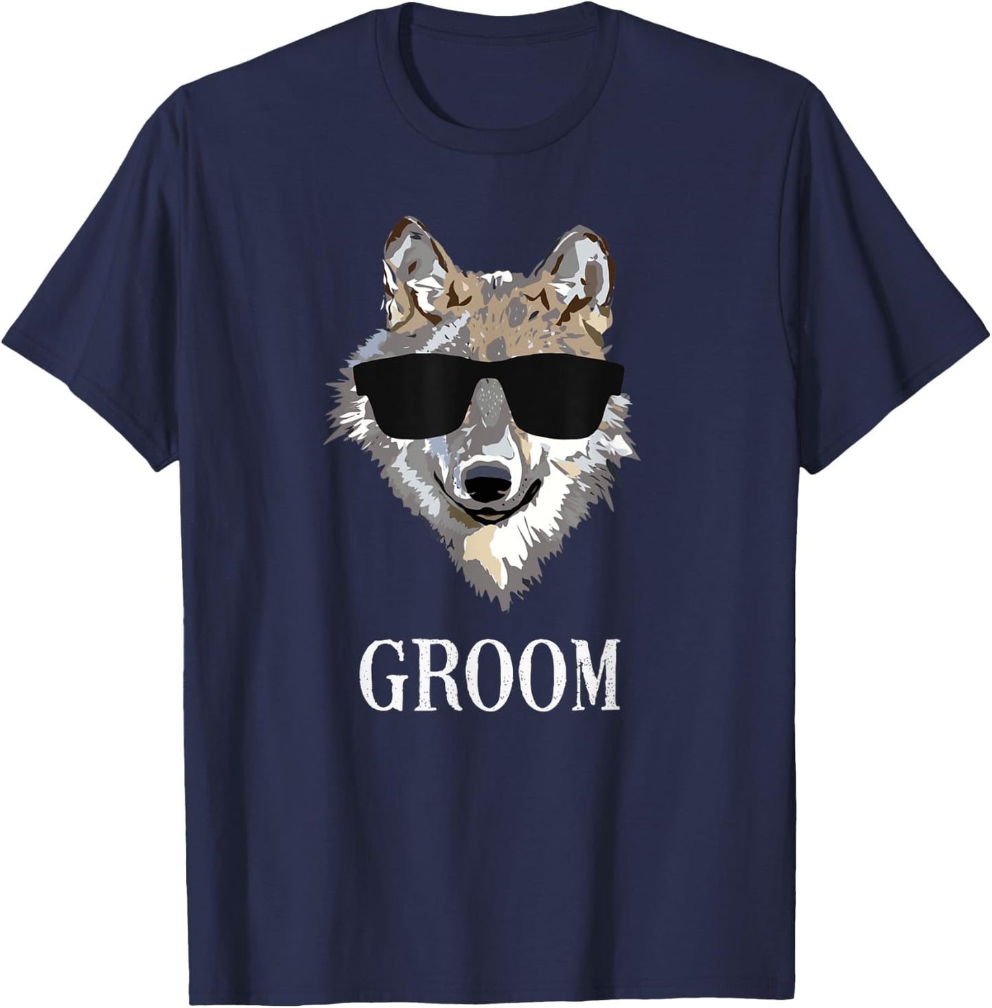 Bachelor Party Groom's Wolf Pack T-Shirt - T-Shirt | Navy