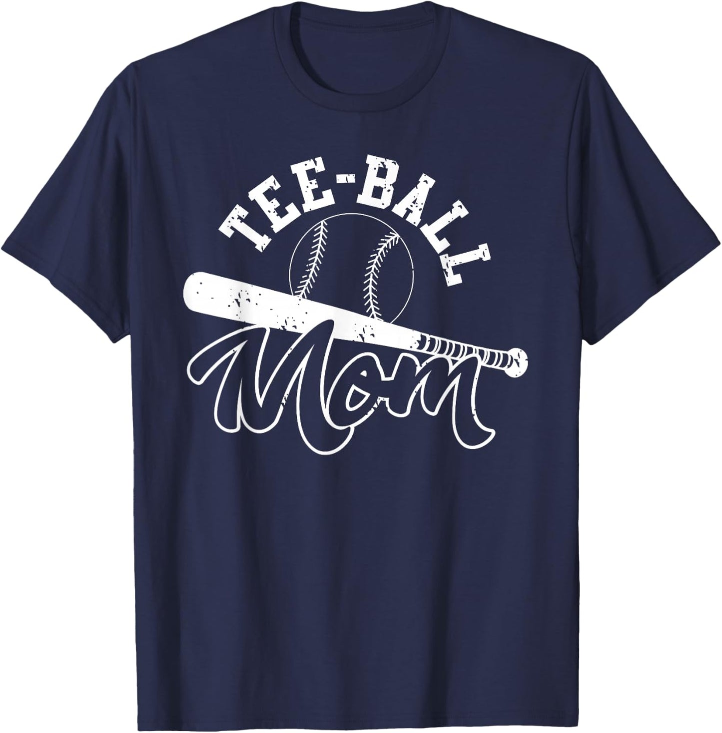 ball Mom Shirt | Cute Play T-Ball Women Gift T-Shirt - T-Shirt | Navy