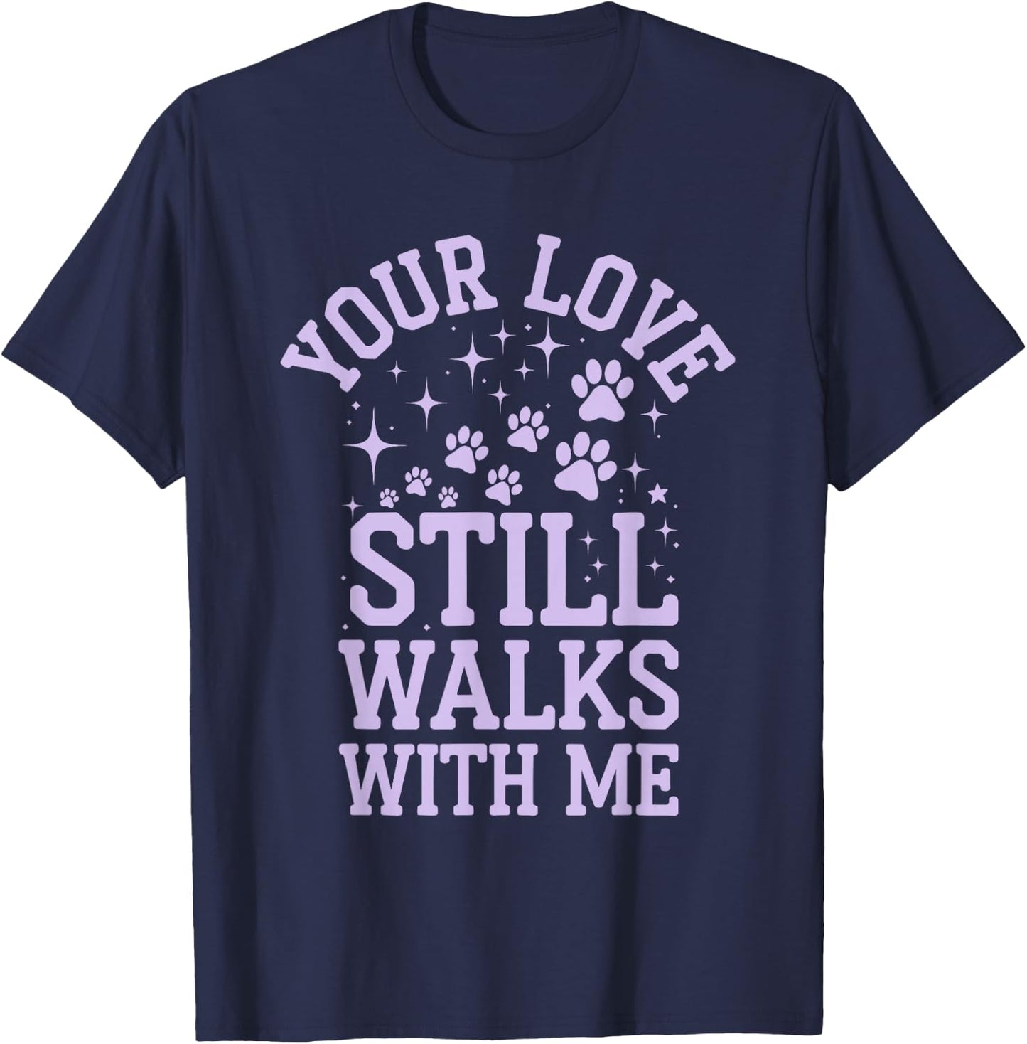 Pet Memorial Tribute Beloved Pet Remembrance and Loss T-Shirt - T-Shirt | Navy