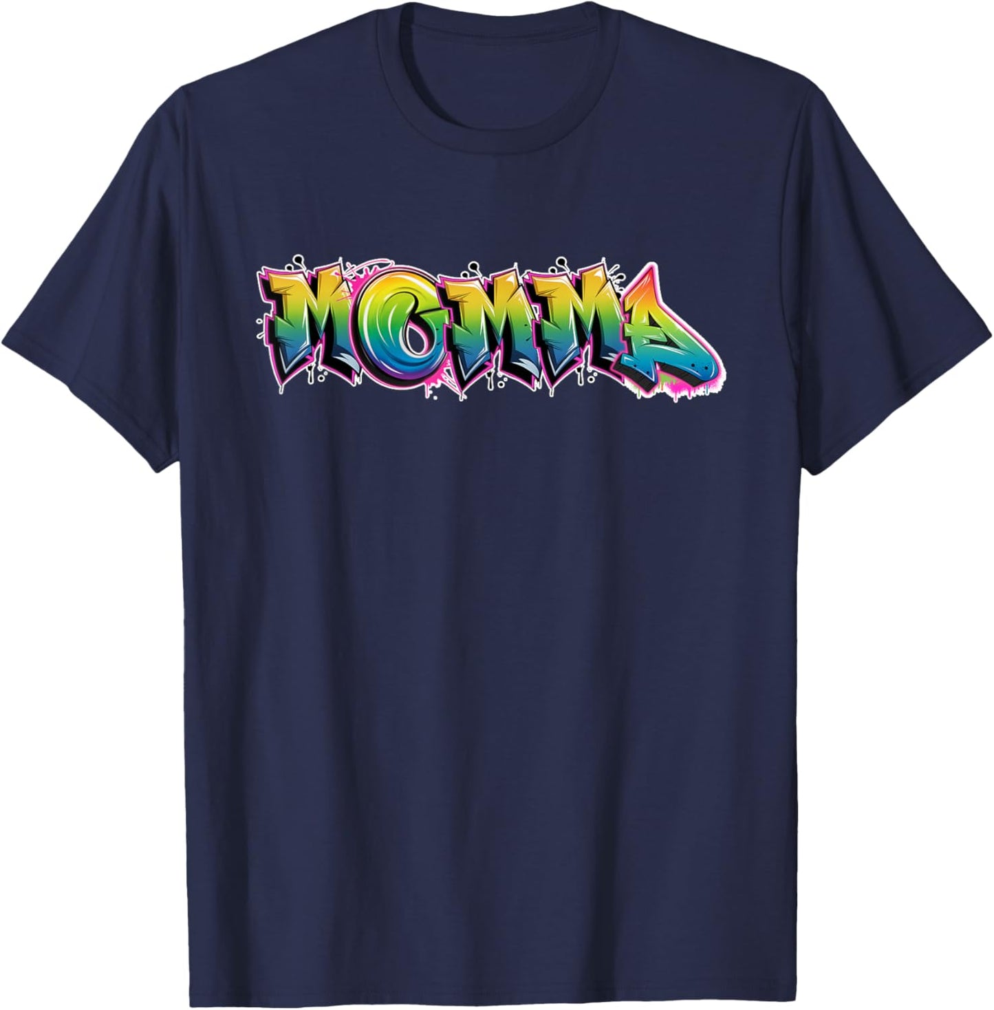 Airbrush Graffiti Mommy Momma Street Artist T-Shirt - T-Shirt | Navy