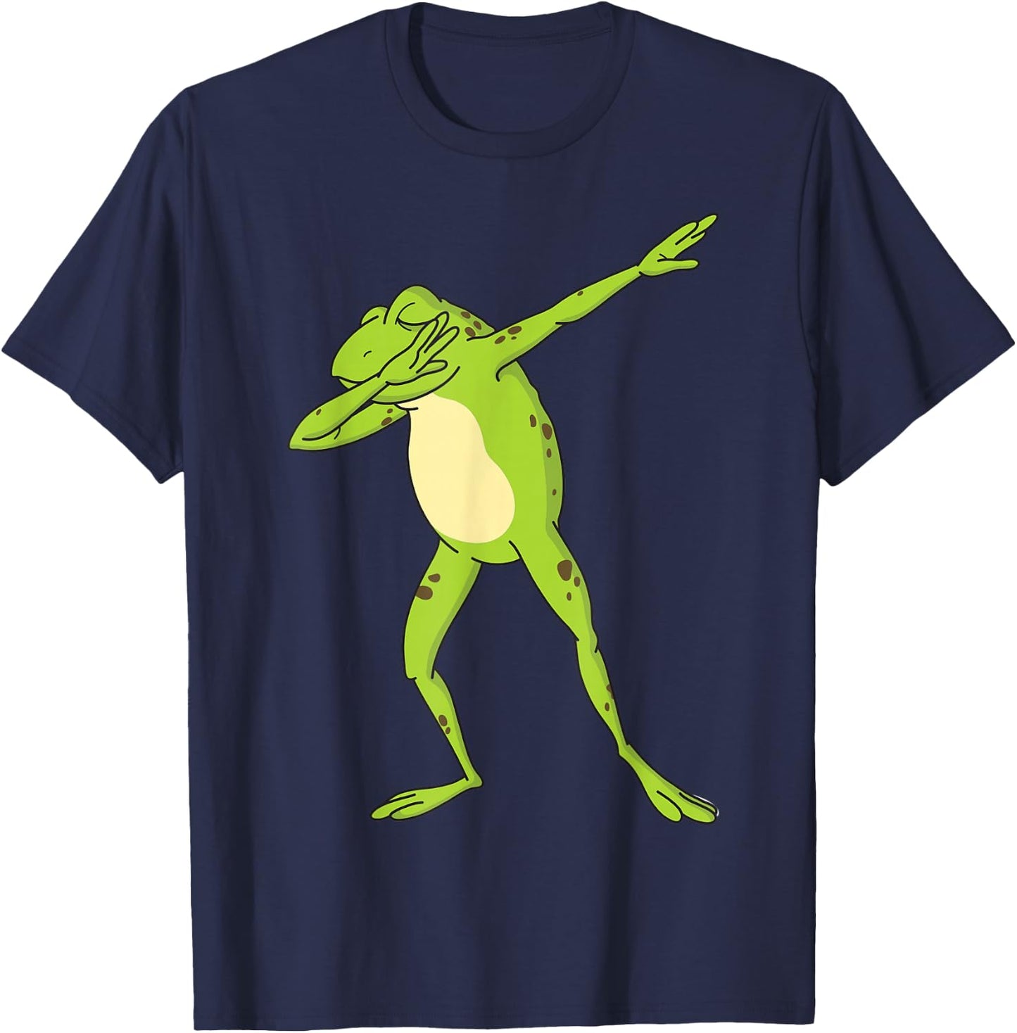Dabbing Frog For Kids-Boys & Girls Funny Animal Dance Gift T-Shirt - T-Shirt | Navy