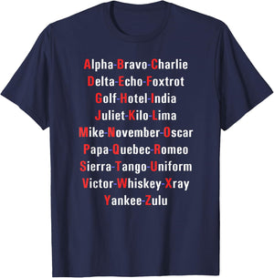 Alpha Bravo Charlie American T-Shirt - T-Shirt | Navy