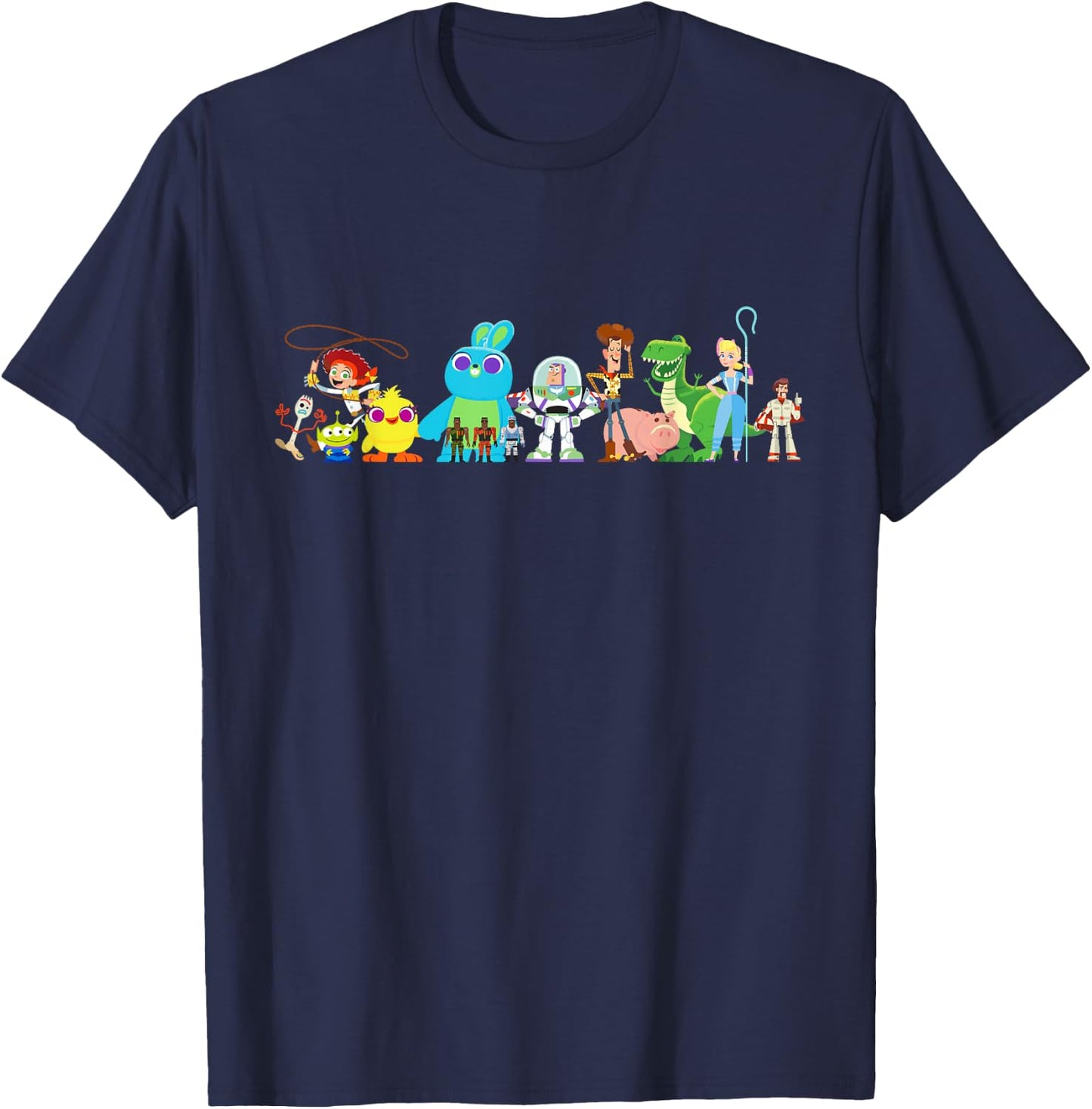 Disney Pixar Toy Story 4 Group of Friends T-Shirt - T-Shirt | Navy