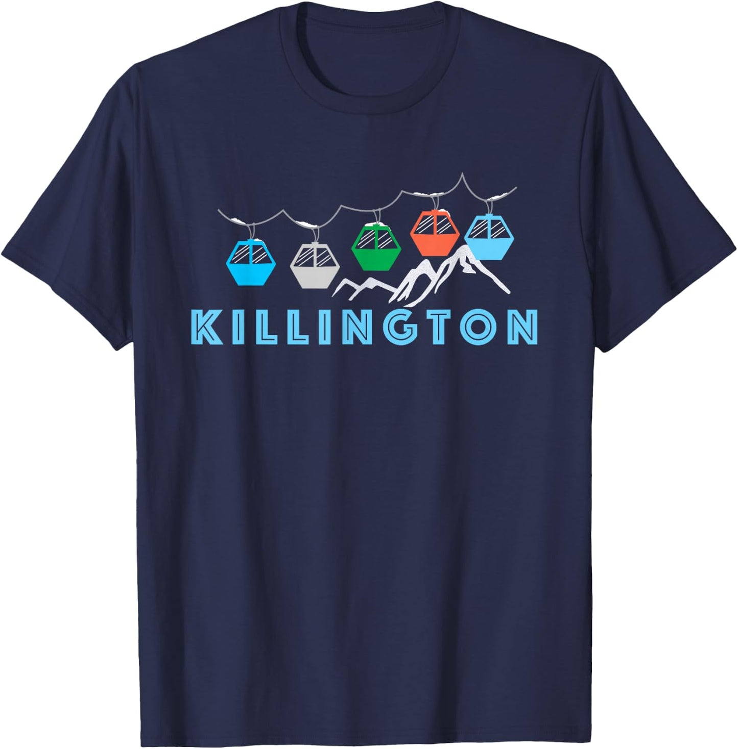Killington Ski Mountain Gondola - Killington T-Shirt - T-Shirt | Navy