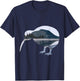 Mount Maunganui Tauranga Kiwi Bird T-Shirt - T-Shirt | Navy