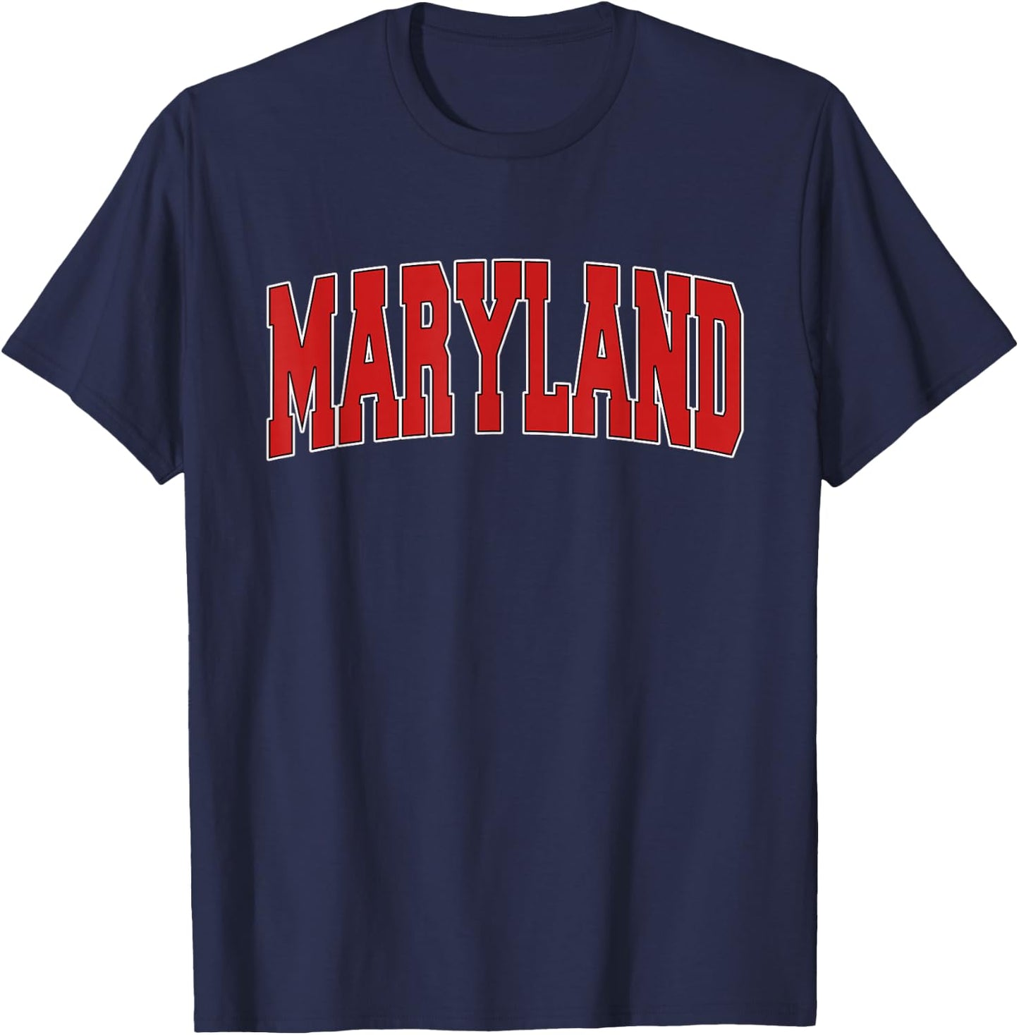 MARYLAND USA STATE MD Varsity Style Vintage Sports T-Shirt - T-Shirt | Navy