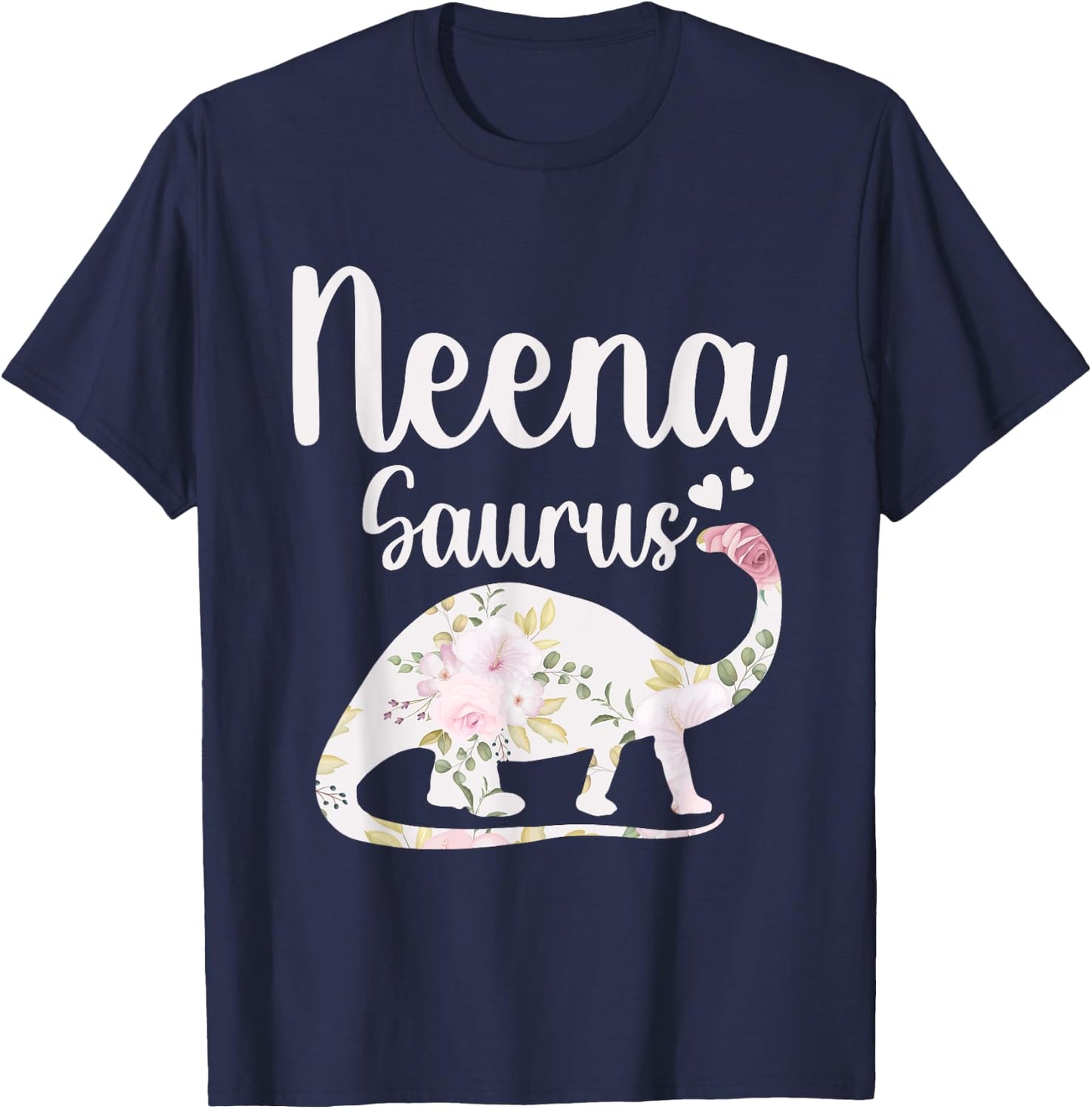Neena Saurus Grandma Mother's Day Thanksgiving Christmas T-Shirt - T-Shirt | Navy