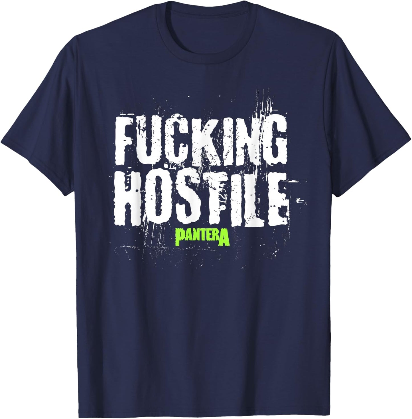 Pantera Official F-ing Hostile T-Shirt - T-Shirt | Navy