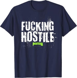 Pantera Official F-ing Hostile T-Shirt - T-Shirt | Navy