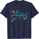 Crazy Hummingbird Lady Shirt Hummingbird gift I love birds T-Shirt - T-Shirt | Navy