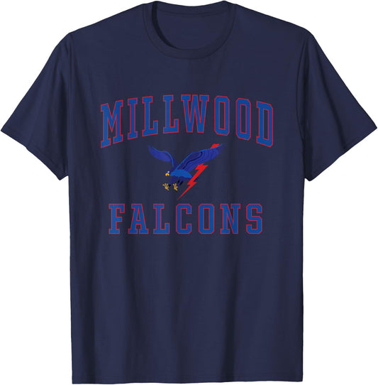 Millwood High School Falcons C1 T-Shirt - T-Shirt | Navy