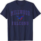 Millwood High School Falcons C1 T-Shirt - T-Shirt | Navy