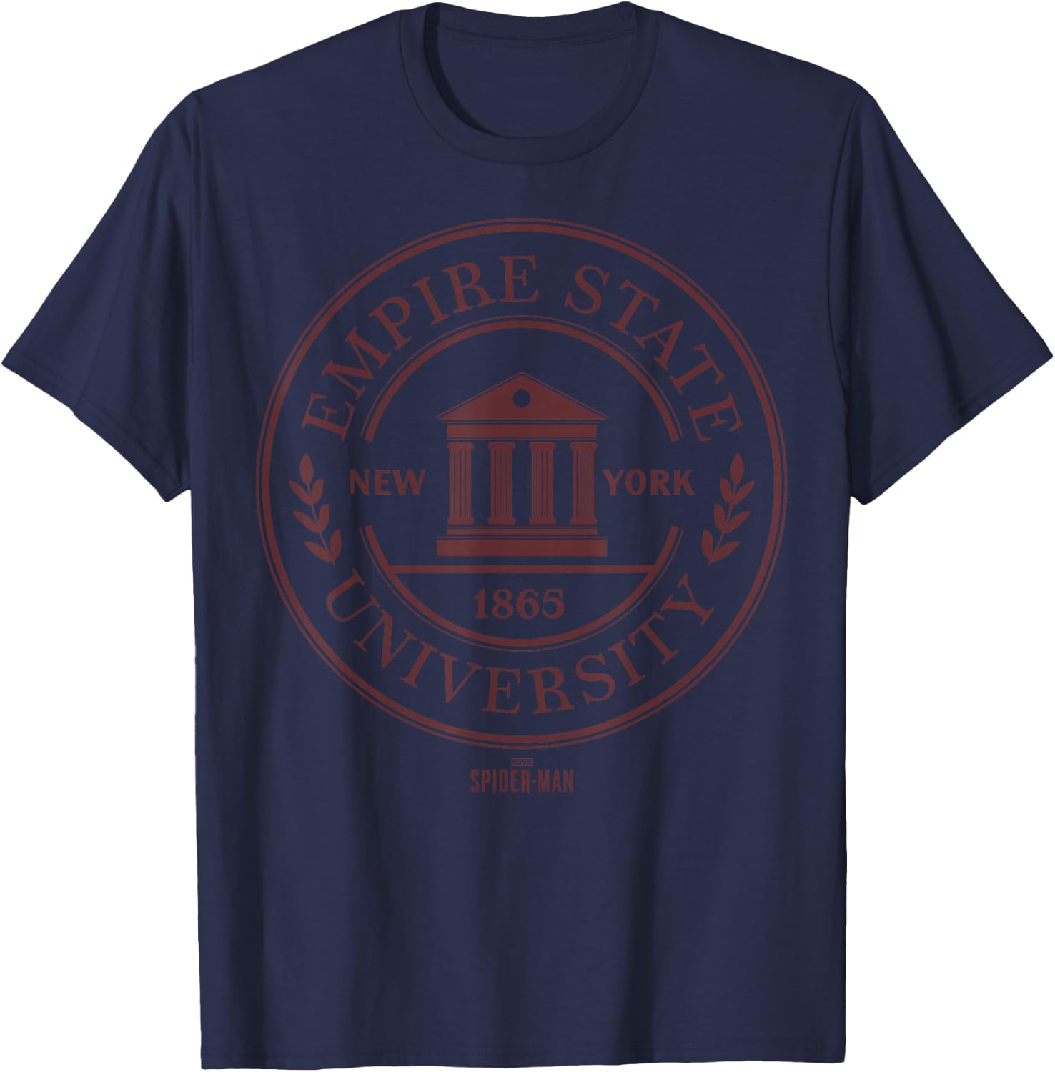Marvel Games Classic Spider-Man Empire State University T-Shirt - T-Shirt | Navy