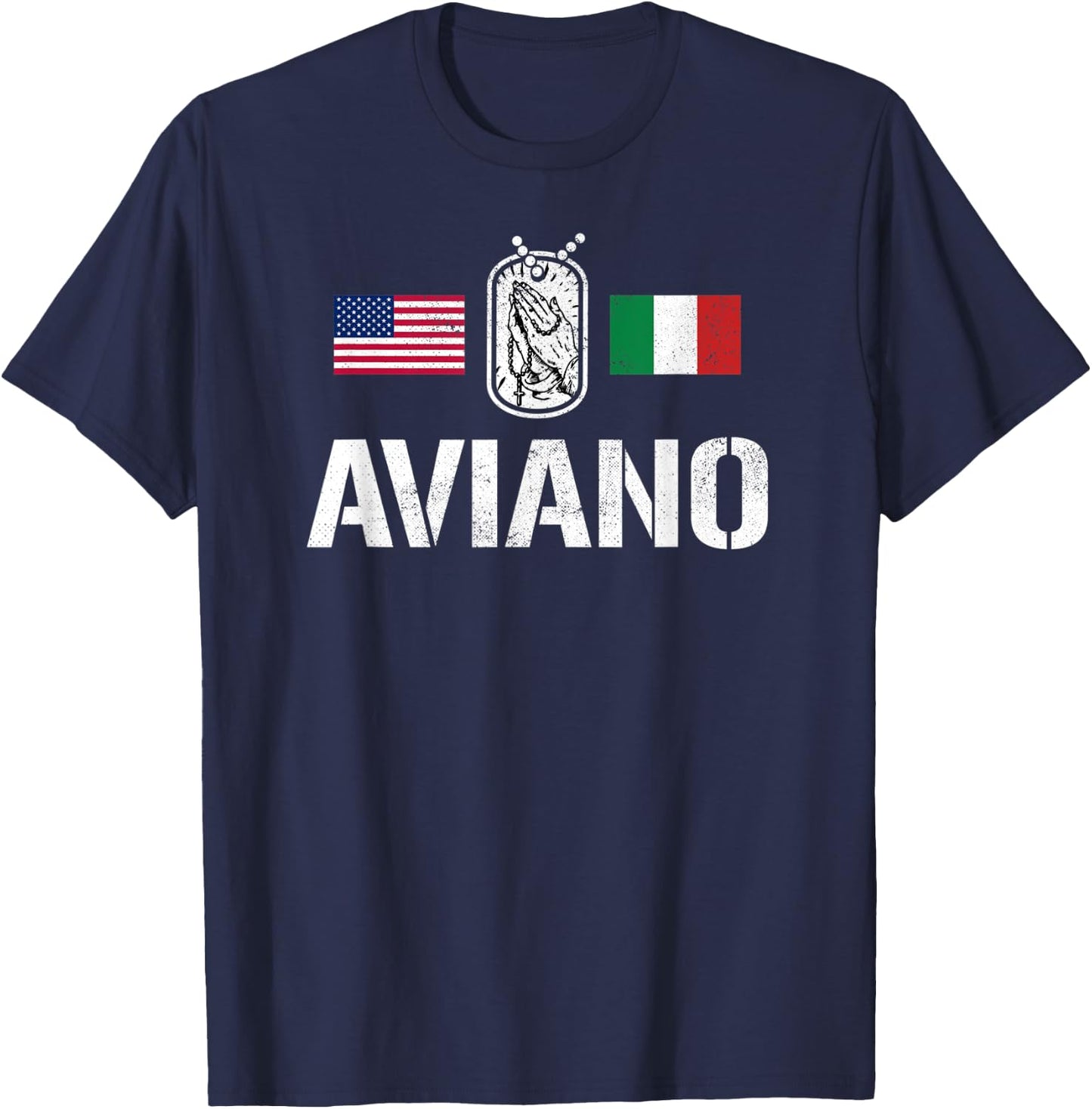Support Deployed in Italy Military Deployment in Aviano T-Shirt - T-Shirt | Navy