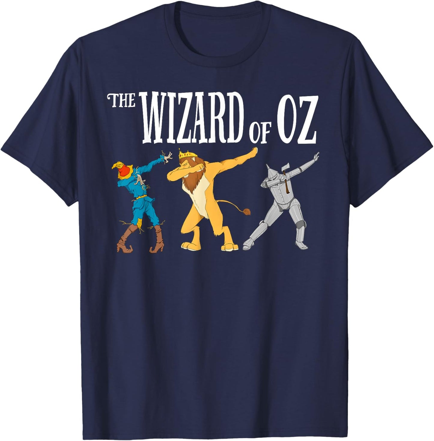 Cowardly Lion Scarecrow Tin Man The Wizard Of Oz T-Shirt - T-Shirt | Navy