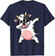Dabbing Cow Sunglasses Cow Animal T-Shirt - T-Shirt | Navy