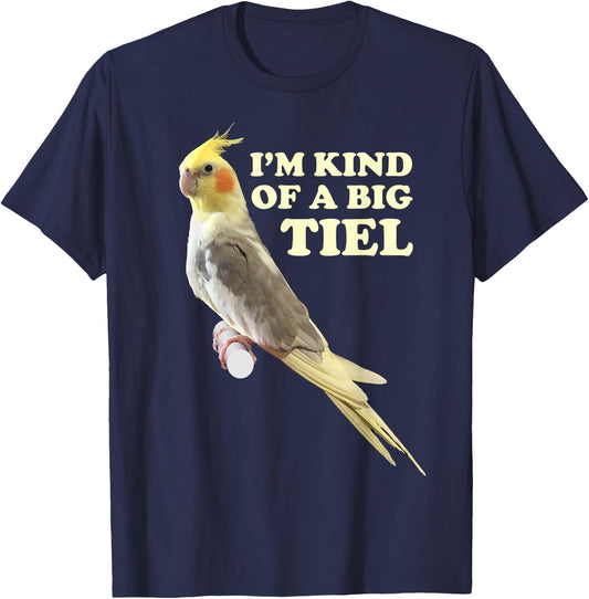 Funny Cute Cockatiel Gift Men Parrot Lover T-Shirt - T-Shirt | Navy