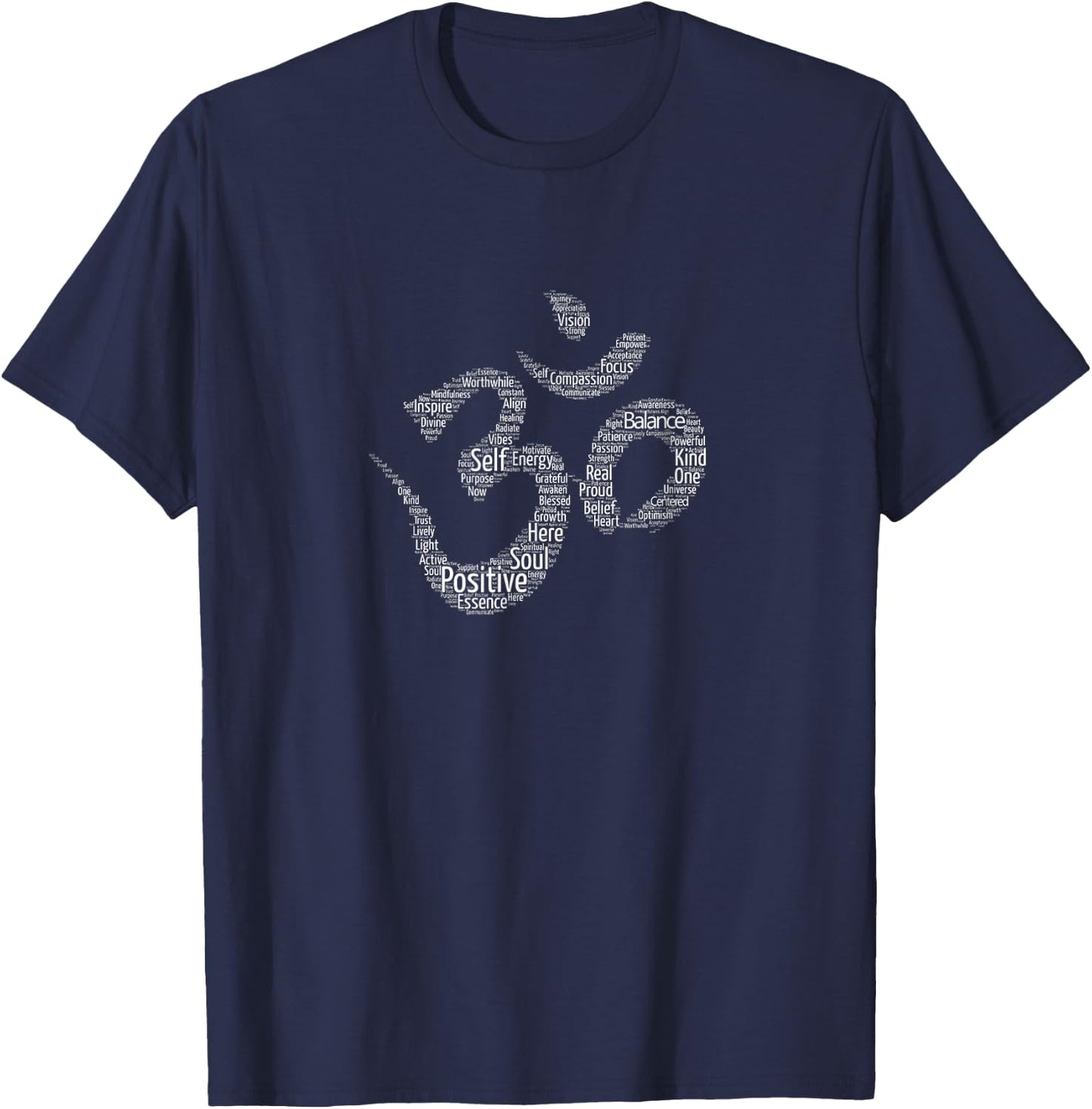 Positive Vibes Om (Aum) Shirt T-Shirt - T-Shirt | Navy