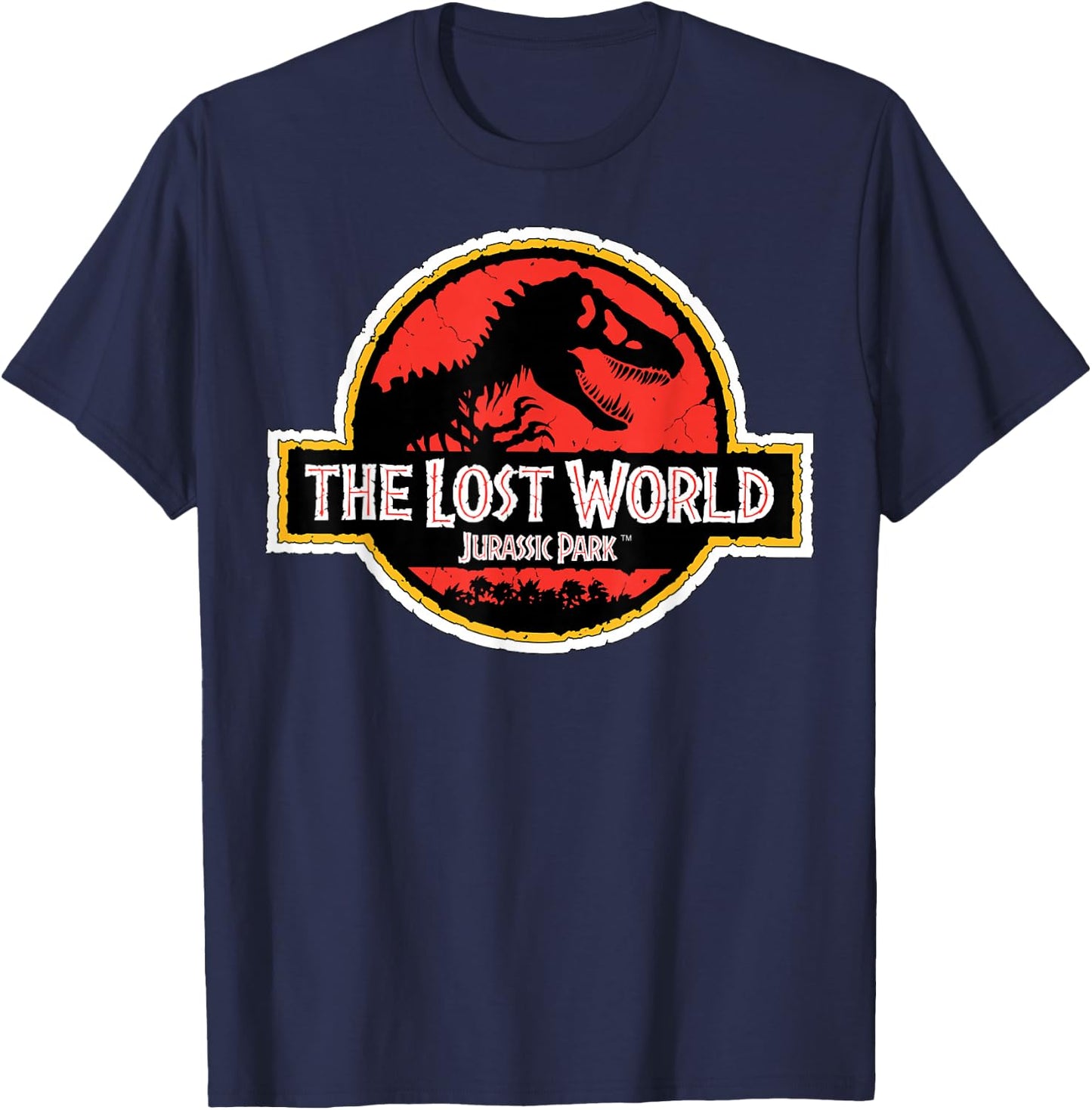 Jurassic Park The Lost World Movie Logo Graphic T-Shirt - T-Shirt | Navy