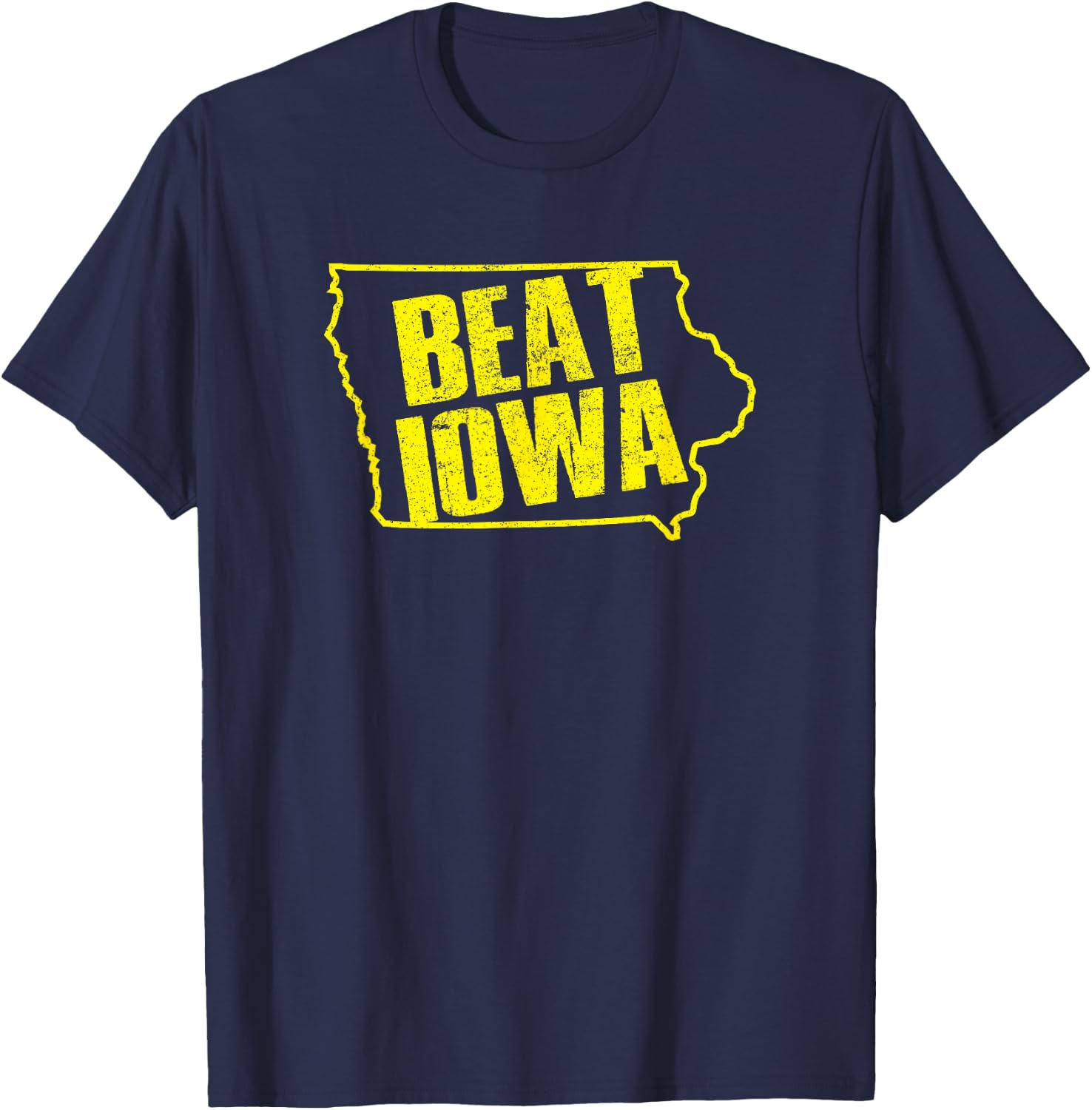 Beat Iowa Rivalry Football Shirt T-Shirt - T-Shirt | Navy