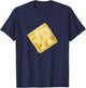 White Cracker Shirt - Funny Salty Soda Crackers T-Shirt - T-Shirt | Navy