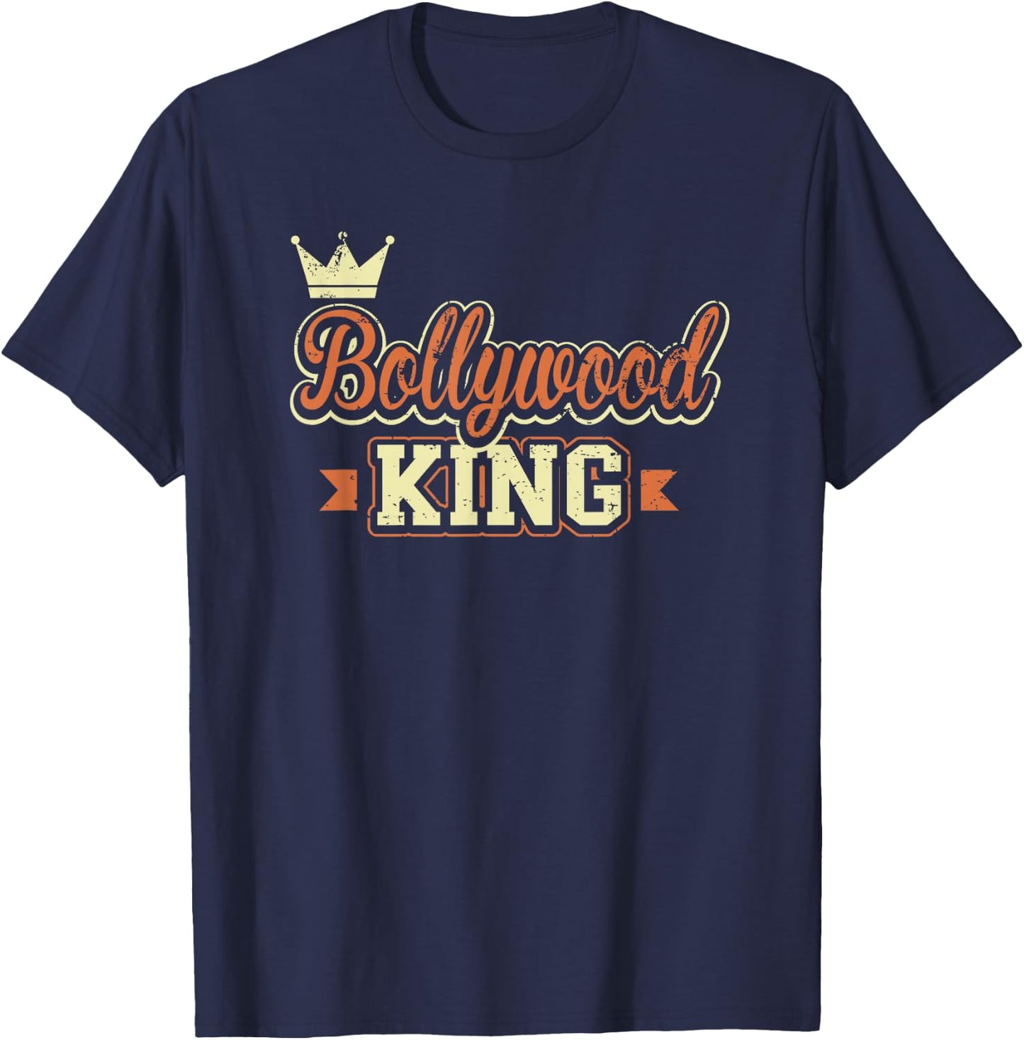 Bollywood King Funny Indian Hindi Movie Dance Cute T-Shirt - T-Shirt | Navy