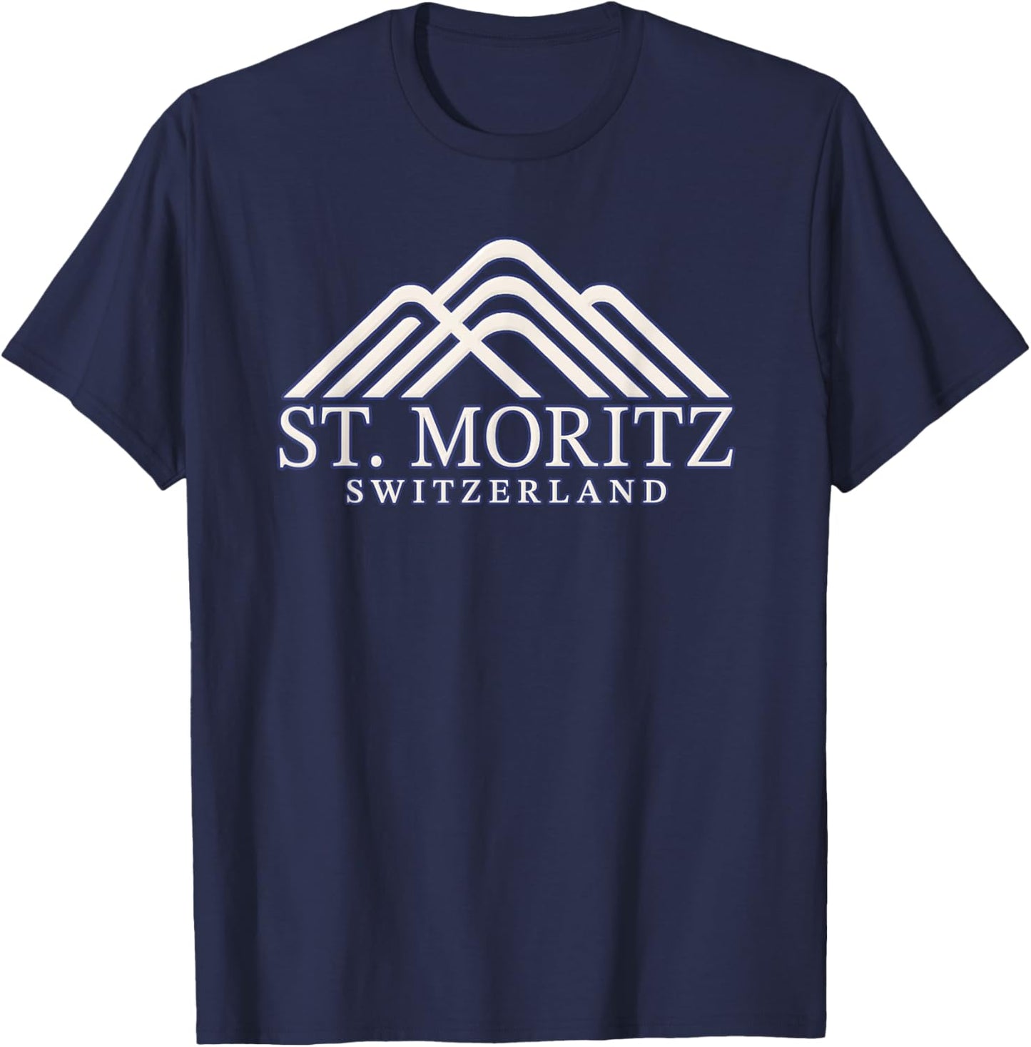 St. Moritz Switzerland Summit - Saint Moritz T-Shirt - T-Shirt | Navy
