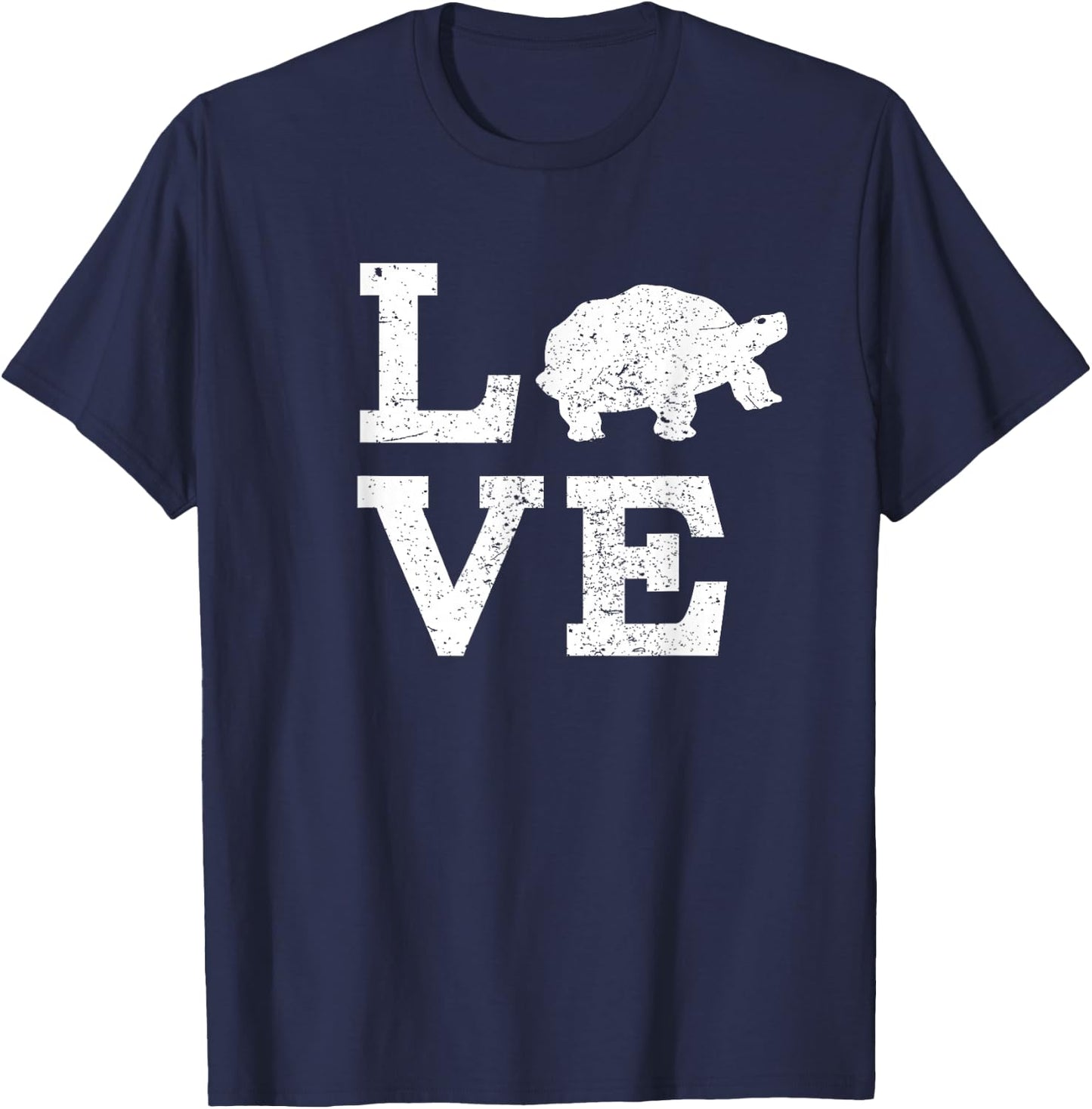 I Love Turtles Tortoises Funny T-Shirt - T-Shirt | Navy