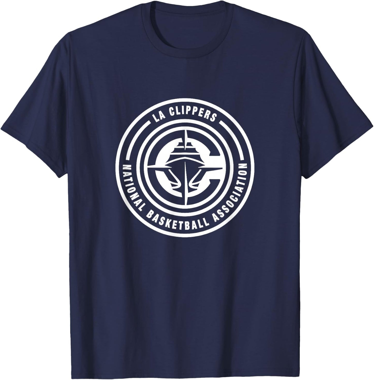 NBA - Los Angeles Clippers Circle Logo Blue T-Shirt - T-Shirt | Navy