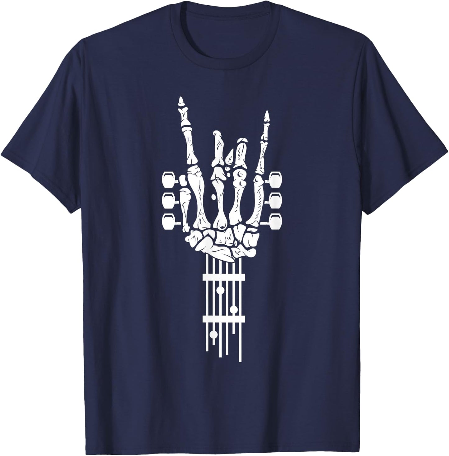 Rock and Roll Punk Rock Band Concert Guitar Accessories Gift T-Shirt - T-Shirt | Navy