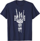 Rock and Roll Punk Rock Band Concert Guitar Accessories Gift T-Shirt - T-Shirt | Navy