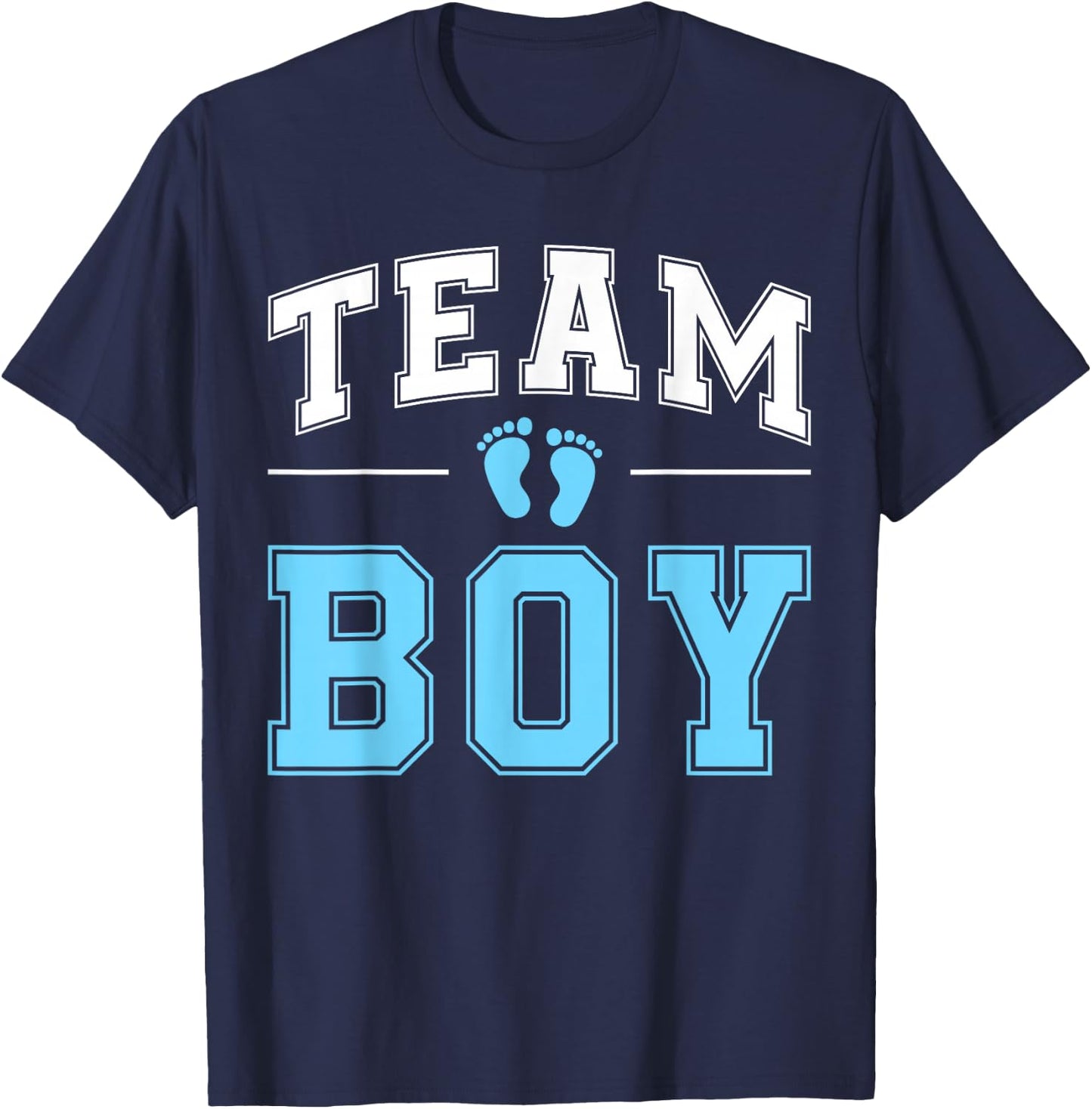 Team Boy Gender Reveal Party Gifts Soon To Be Baby Shower T-Shirt - T-Shirt | Navy
