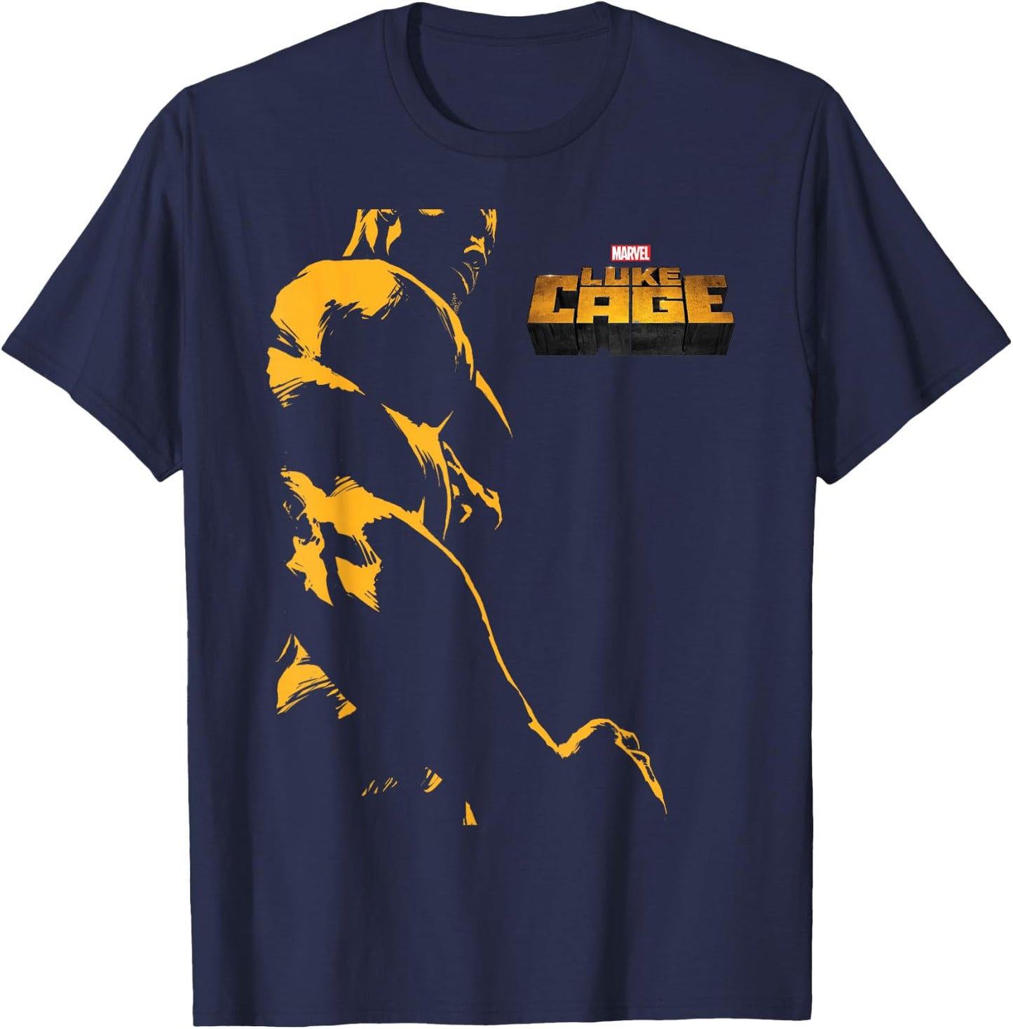 Marvel The Defenders Luke Cage Monochromatic T-Shirt - T-Shirt | Navy